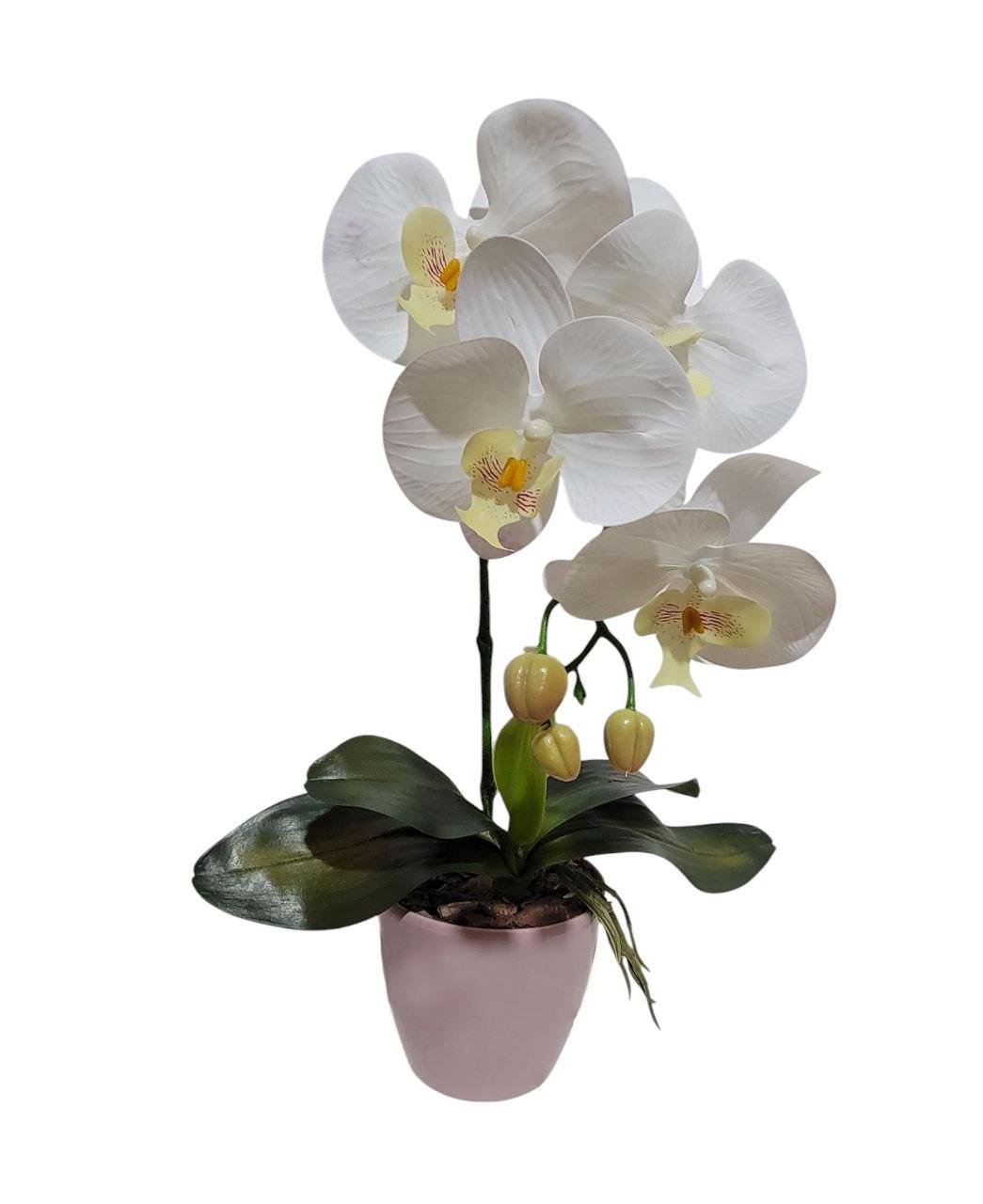 Орхидея искусственная Ravisto 42x16 см Белый (0513-1)