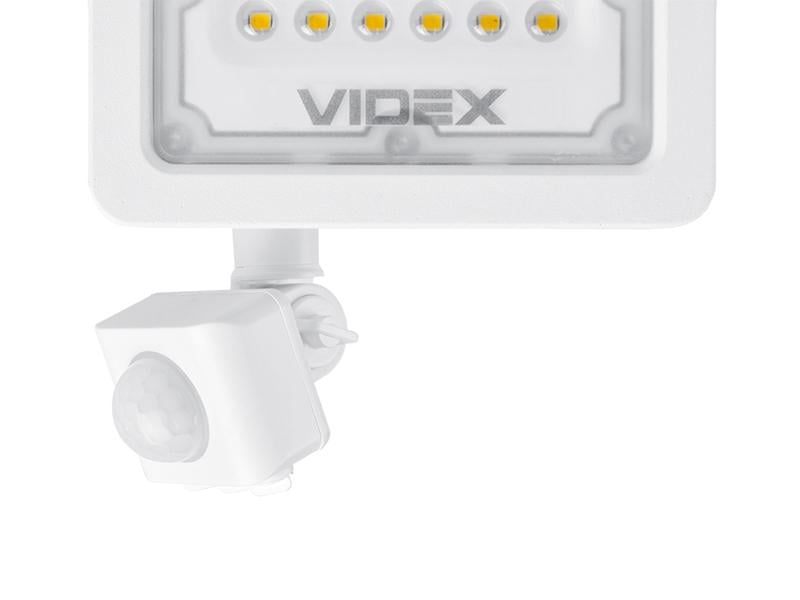 Прожектор світлодіодний Videx F2e VL-F2e105W-S з датчиком руху та освітленості 10W 5000K 220 V IP65 (7345) - фото 4