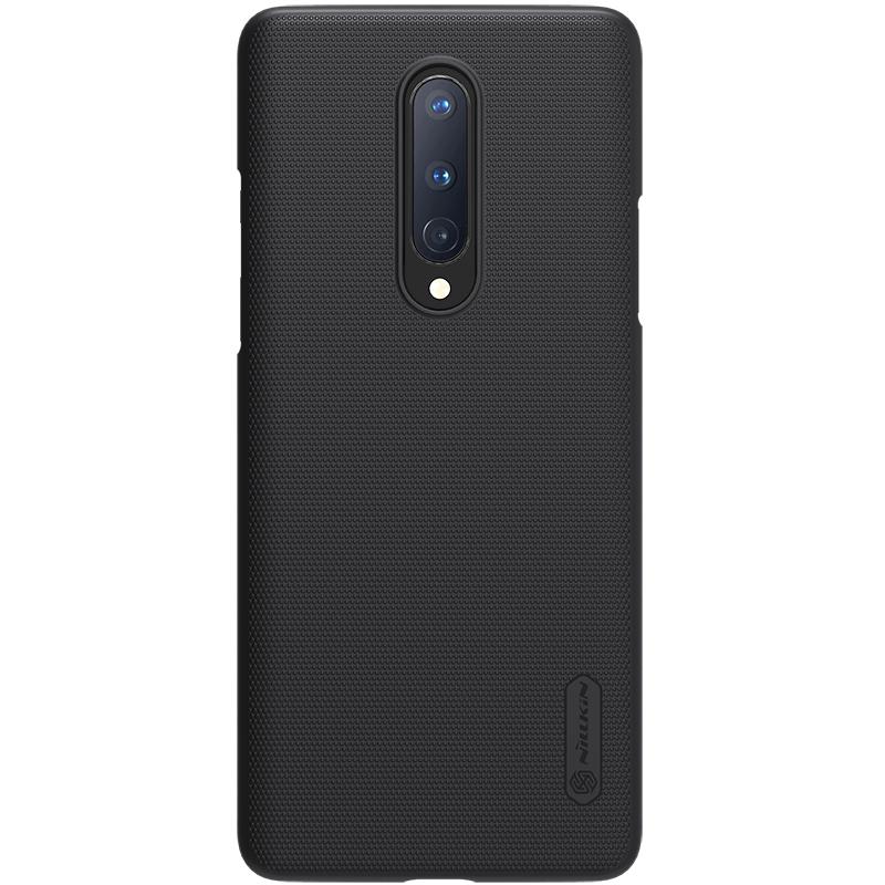 Чехол бампер Nillkin Super Frosted Shield для OnePlus 8 Black - фото 1