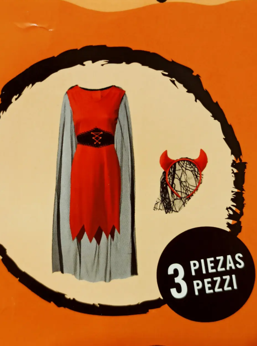 Платье на Хэллоуин Невеста Дьявола женское S Красно-черный (521993) - фото 6 Платье на Хэллоуин Невеста Дьявола женское S Красно-черный (521993) - фото 6