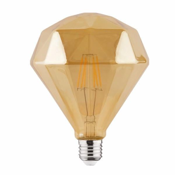 Лампа декоративна Horoz Filament Rustic Diamond-6 6 Вт E27 2200 К Бронза