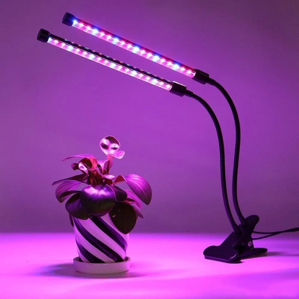 Фітолампа для рослин подвійна LED Plant Grow Light (1009983-Black) - фото 8