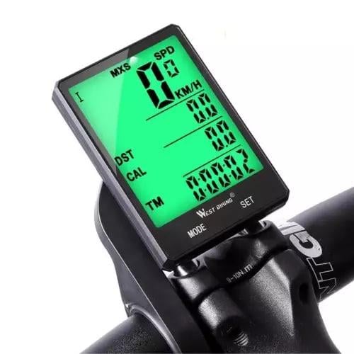 Компьютер велосипедный беспроводной SunDing многофункциональный с подсветкой и спидометром Черный (33467964)