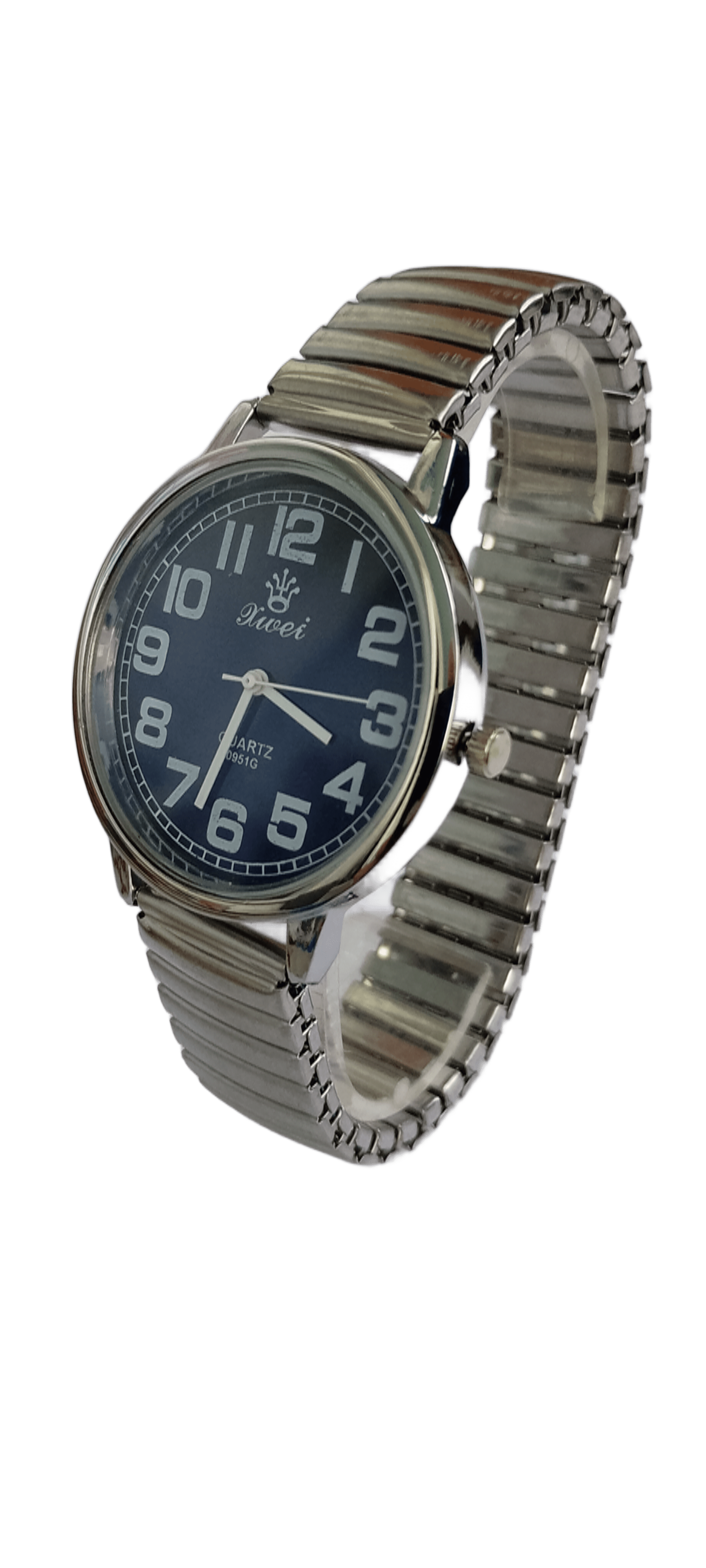 Наручные часы мужские Xwei на металлическом браслете d 40 мм Silver/Blue/Silver (4134)