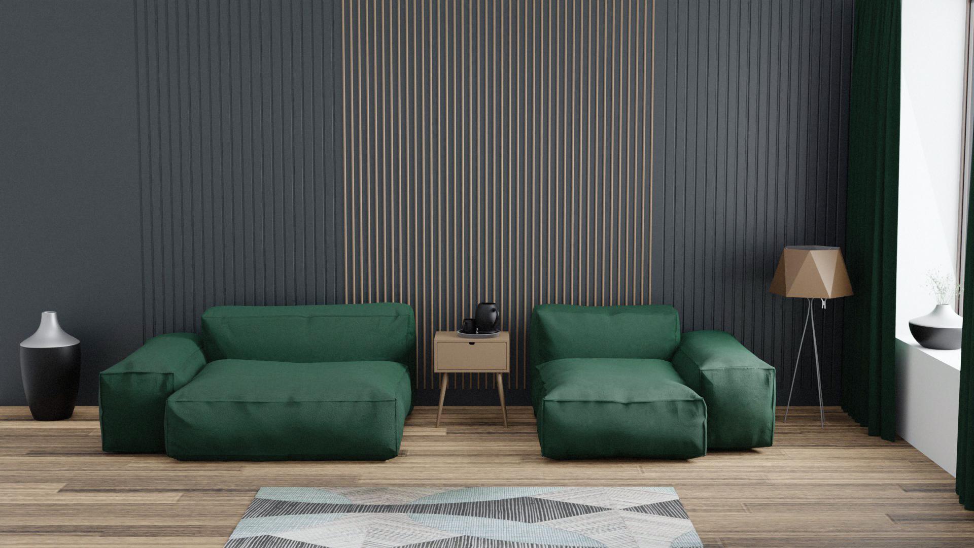 Модульний диван Cloud 2 290х128 см Зелений (Арт 0000) - фото 5 Модульний диван Cloud 2 290х128 см Зелений (Арт 0000) - фото 5