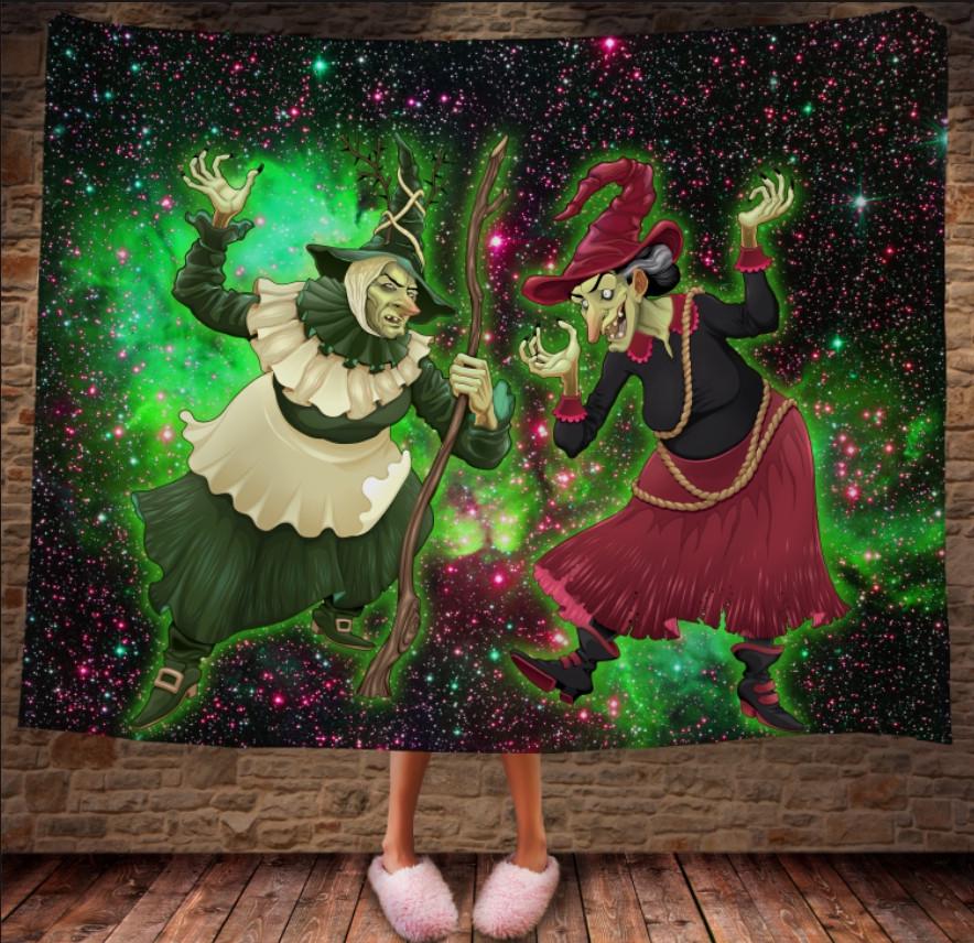 Плед с 3D принтом Halloween Танцующие Ведьмы 150х200 см (epi_1760)