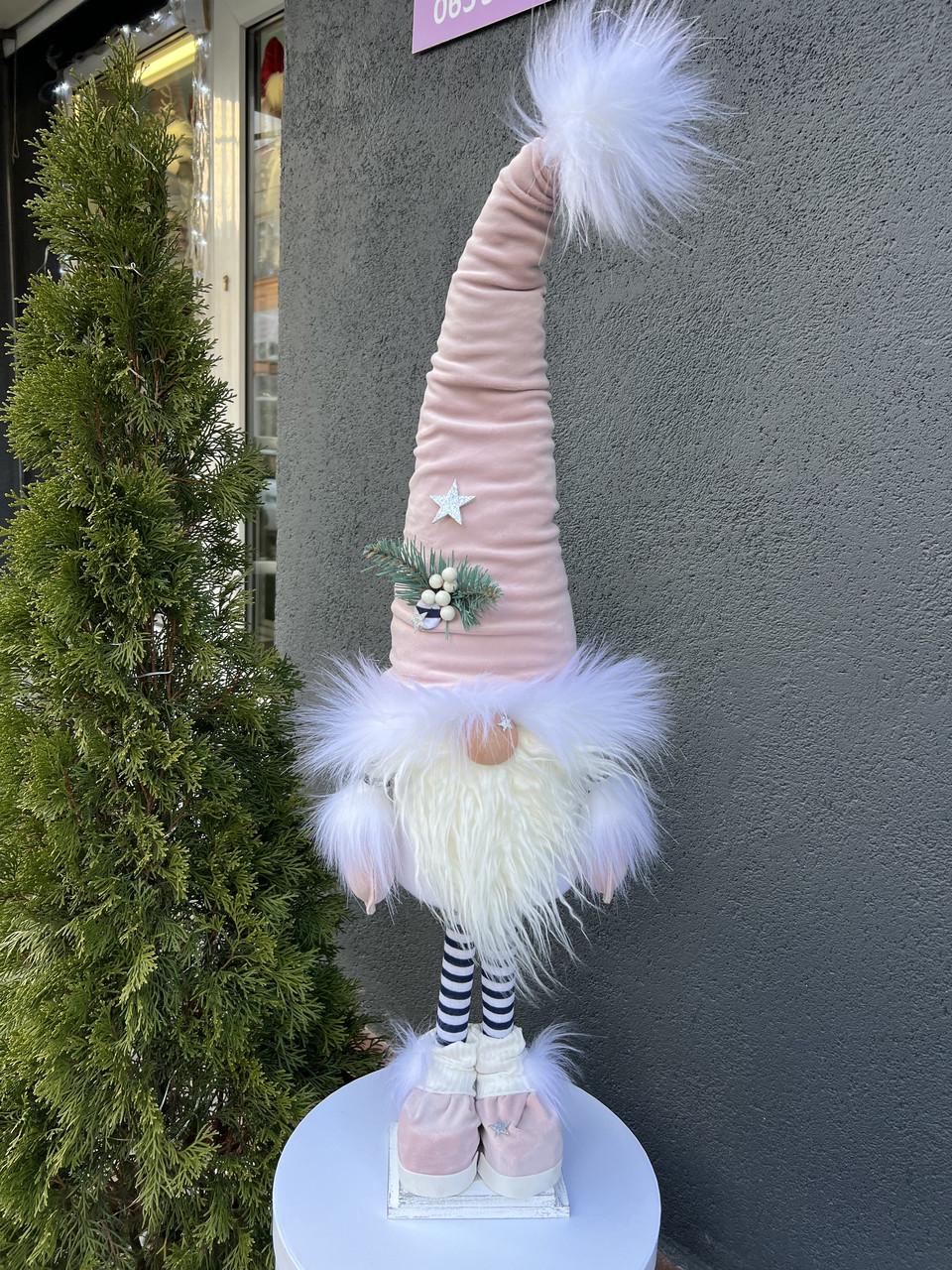 Гном рождественский 89 см Розовый (5112)