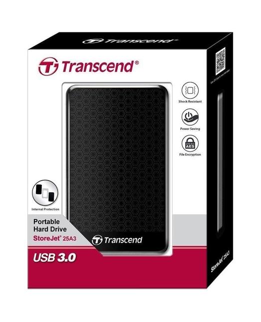 Жесткий диск внешний Transcend StoreJet 25А3 2 Тб Черный (TS2TSJ25A3K) - фото 3