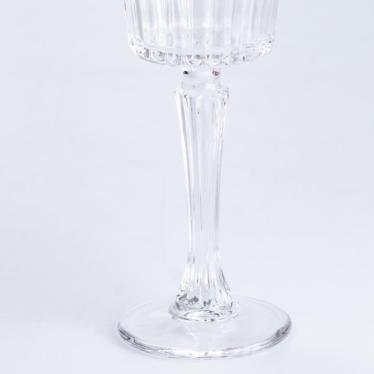 Келихи для вина з гранями 150 мл 6 шт. Прозорий - фото 3