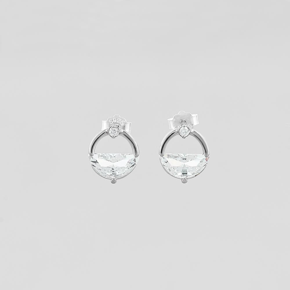 Серьги Изящный горизонт (21122-white/9520320б)