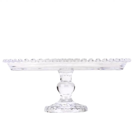 Блюдо на ножке Elisey Сладкий стеклянный момент 24,5 см Прозрачный (135-81-9145-004)