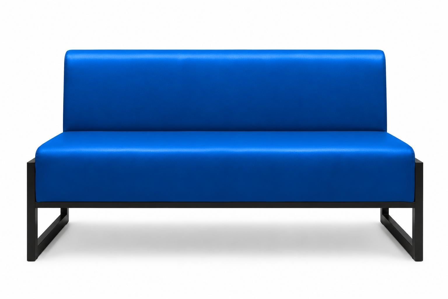 Диван Quadro экокожа Deep металлический каркас 120х78х85 см Navy (rich_sofa_00359)