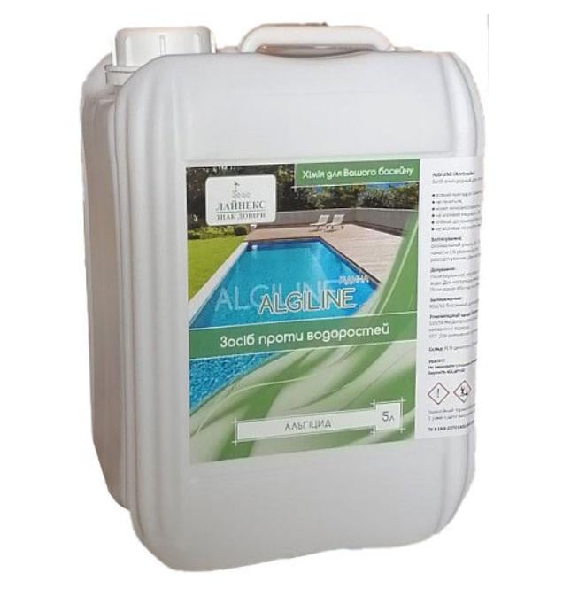 Химическое средство для бассейнов Algiline альгицидное для предотвращения развития водорослей 5 л (31443105)