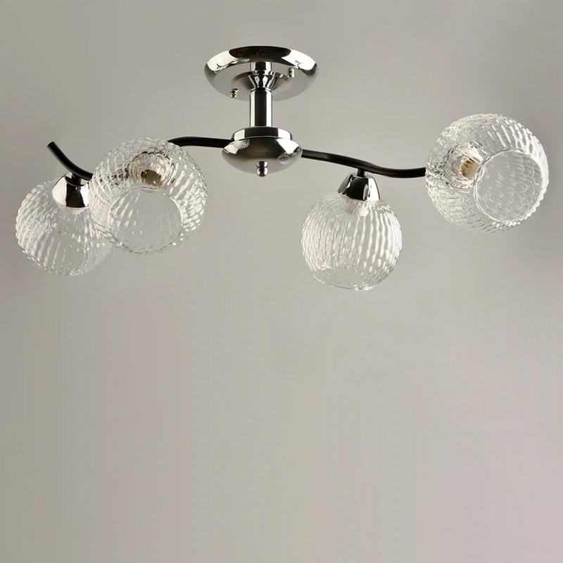 Люстра потолочная Light House NM-17063/4 Черный/Хром
