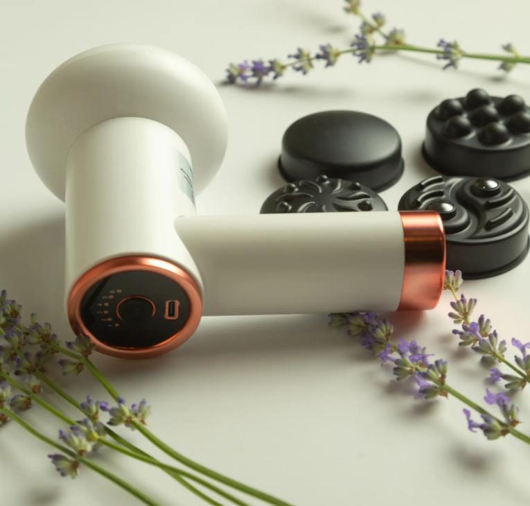 Массажер антицеллюлитный Deep Rolling Massager аккумуляторный для тела рук и ног 4 насадки 6 скоростей 5 Вт - фото 6