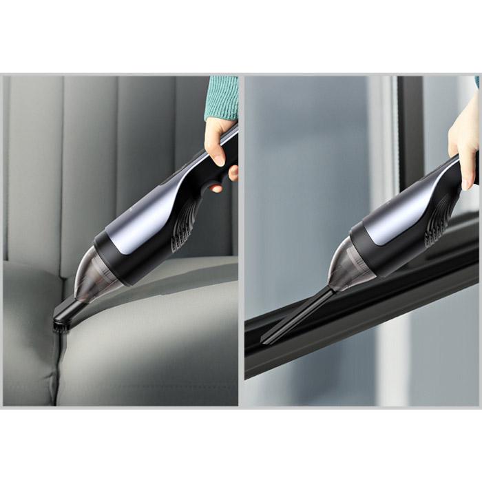 Пилосос ручний Usams US-ZB108-1 Mini Handheld Vacuum Cleaner Black - фото 5