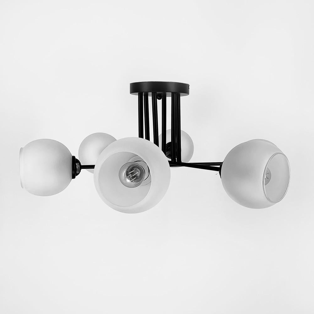 Люстра плафонна на 6 ламп Чорний (4222/6G) - фото 6