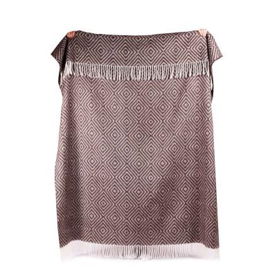 Плед ромб 140x200 см Темно-Коричневый - фото 3 Плед ромб 140x200 см Темно-Коричневый - фото 3