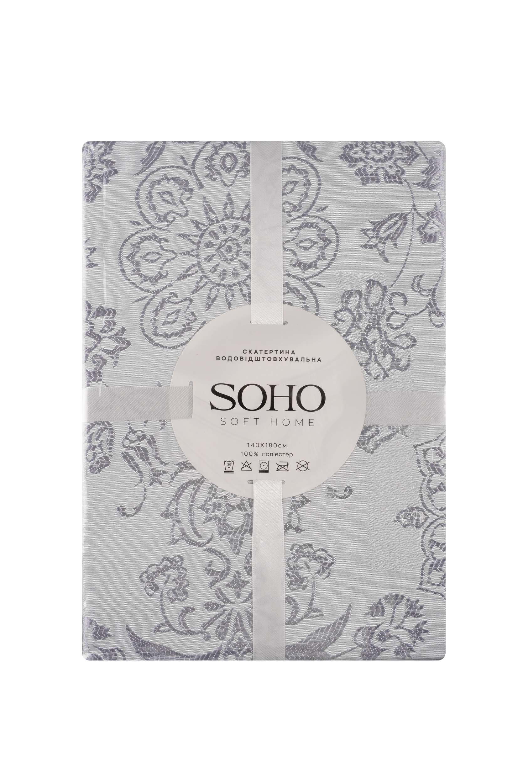 Скатерть водоотталкивающая SOHO Romance Silvere 140х180 см (04-TC-00637-1)
