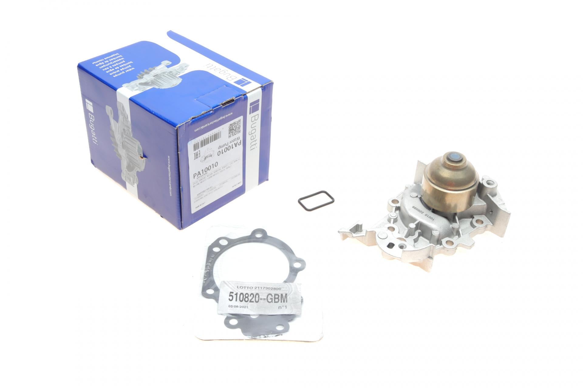 Насос воды Bugatti Renault Kangoo 1.2 16V 01- 55kw D4F/Nissan Kubistar 1.2 16V 06- PA10010 (25589039)