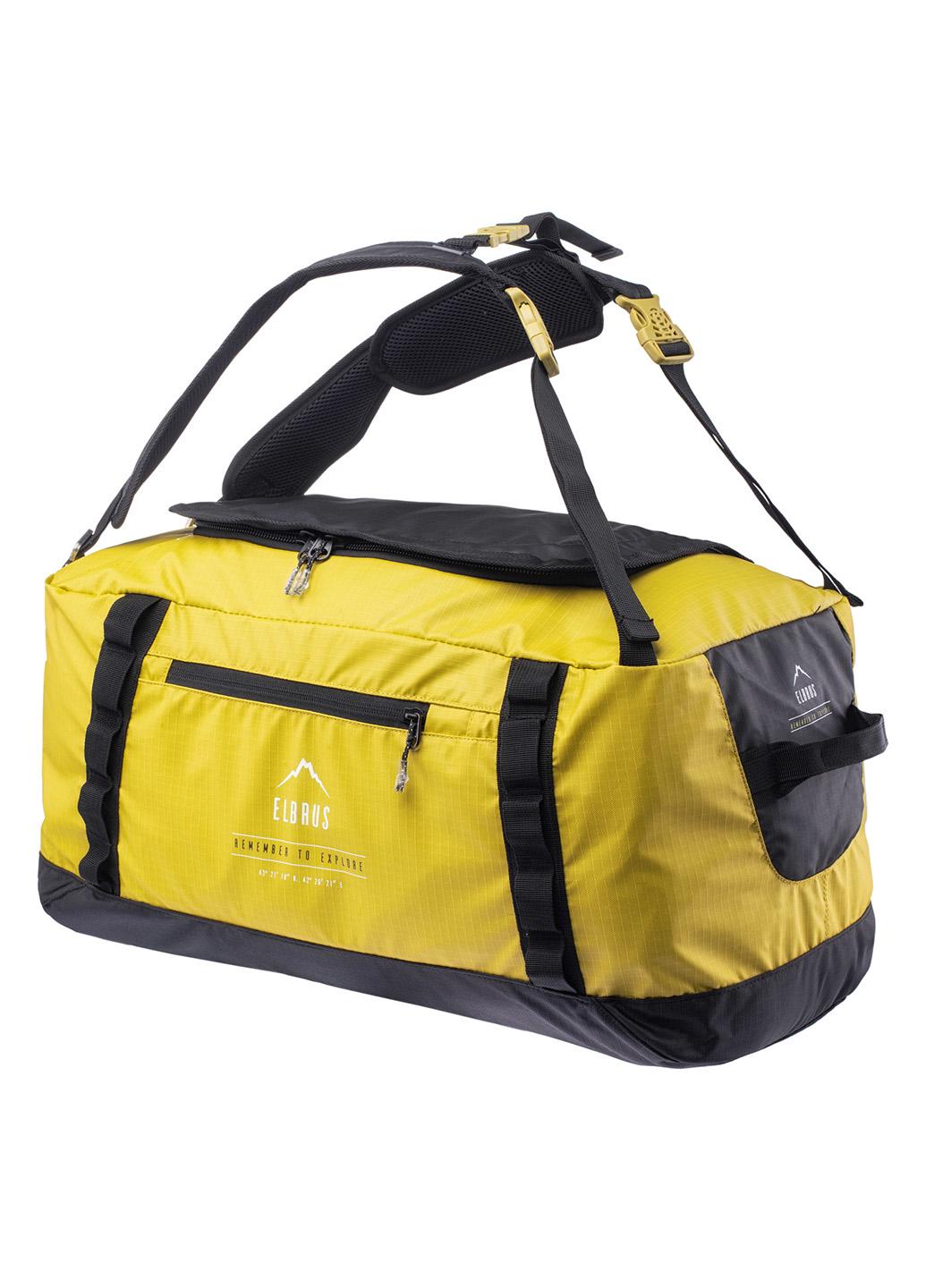 Cумка-рюкзак дорожня Elbrus Brightybag Backpack 30x60x25 cм 45 л Yellow/Black (EBS-BG45-YLBK) - фото 1