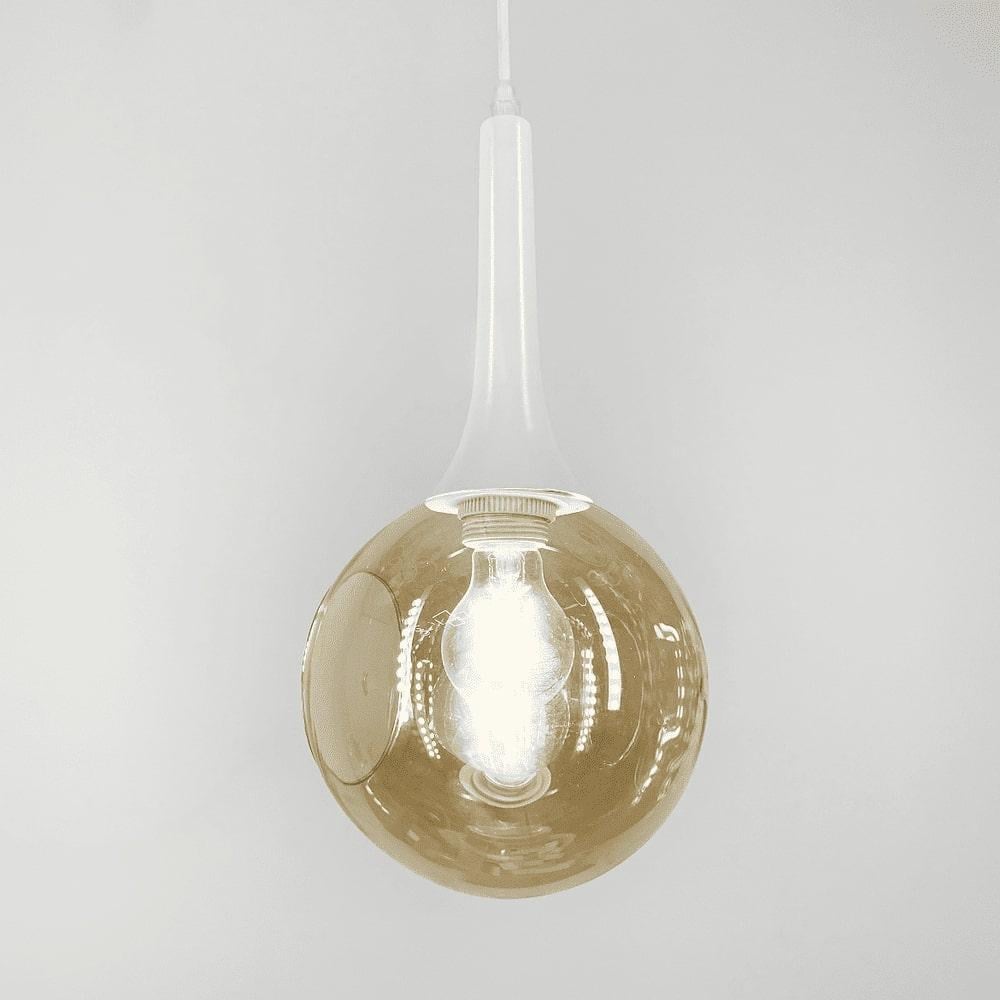 Світильник із відкритим плафоном Білий/Бурштиновий (11810/1 WT+AM) - фото 3 Світильник із відкритим плафоном Білий/Бурштиновий (11810/1 WT+AM) - фото 3