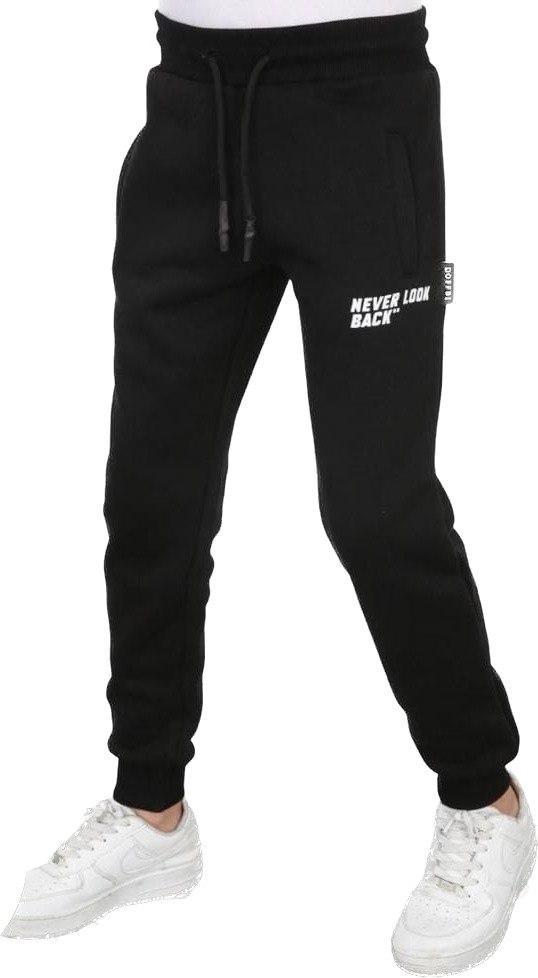 Брюки спортивные теплые для мальчика на флисе 110 см Черный (2005748573)