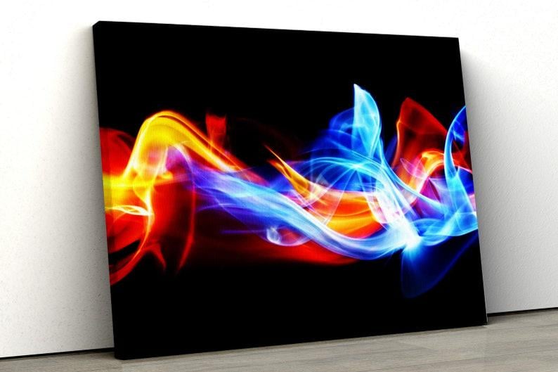 Картина на холсте KIL Art Абстракция языки пламени 51x34 см (213)