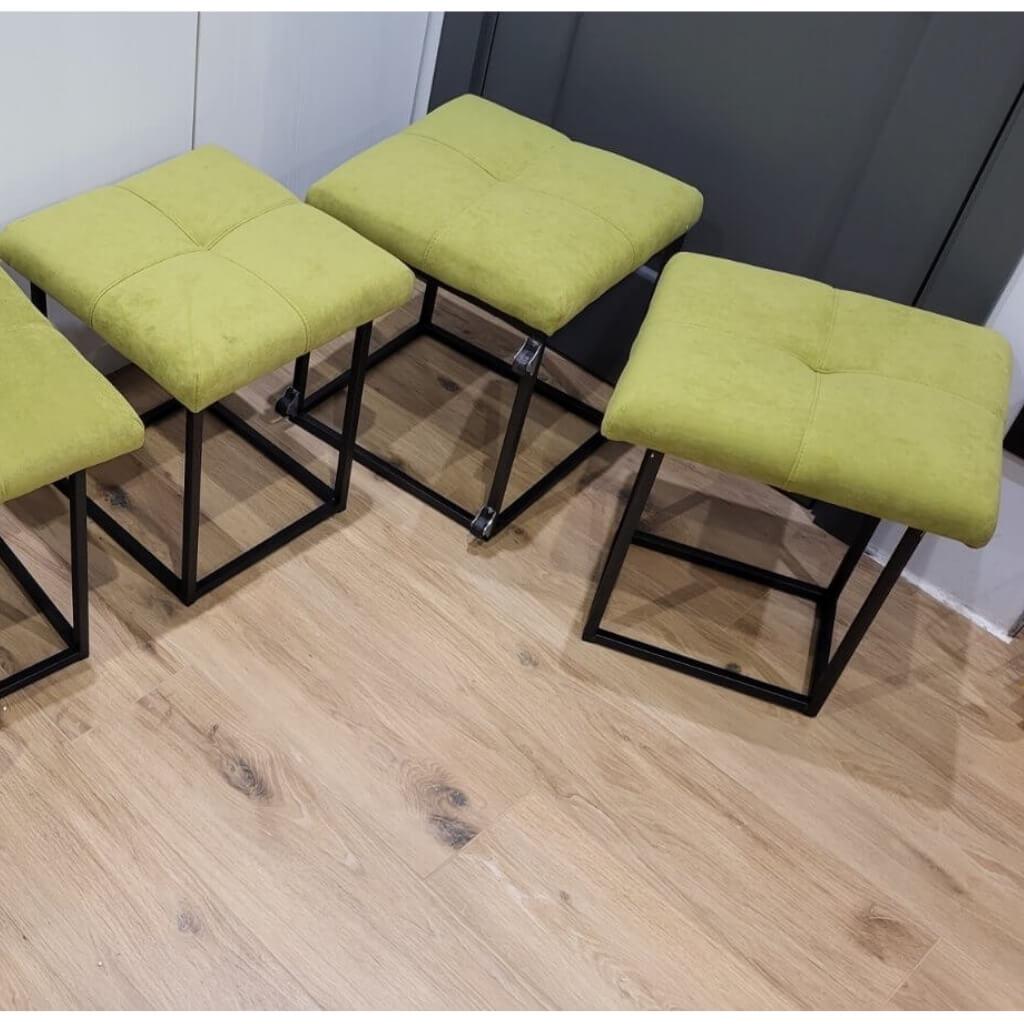 Пуф-трансформер 5в1 тканина антикіготь Смарт Уно 47х47х44 см Світло-зелений - фото 2