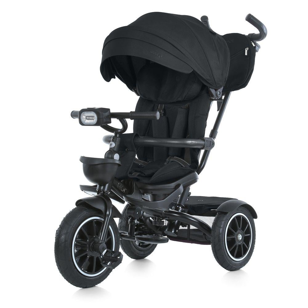 Велосипед триколісний EL CAMINO ME 1193 MODENA з батьківською ручкою і поворотним сидінням Black