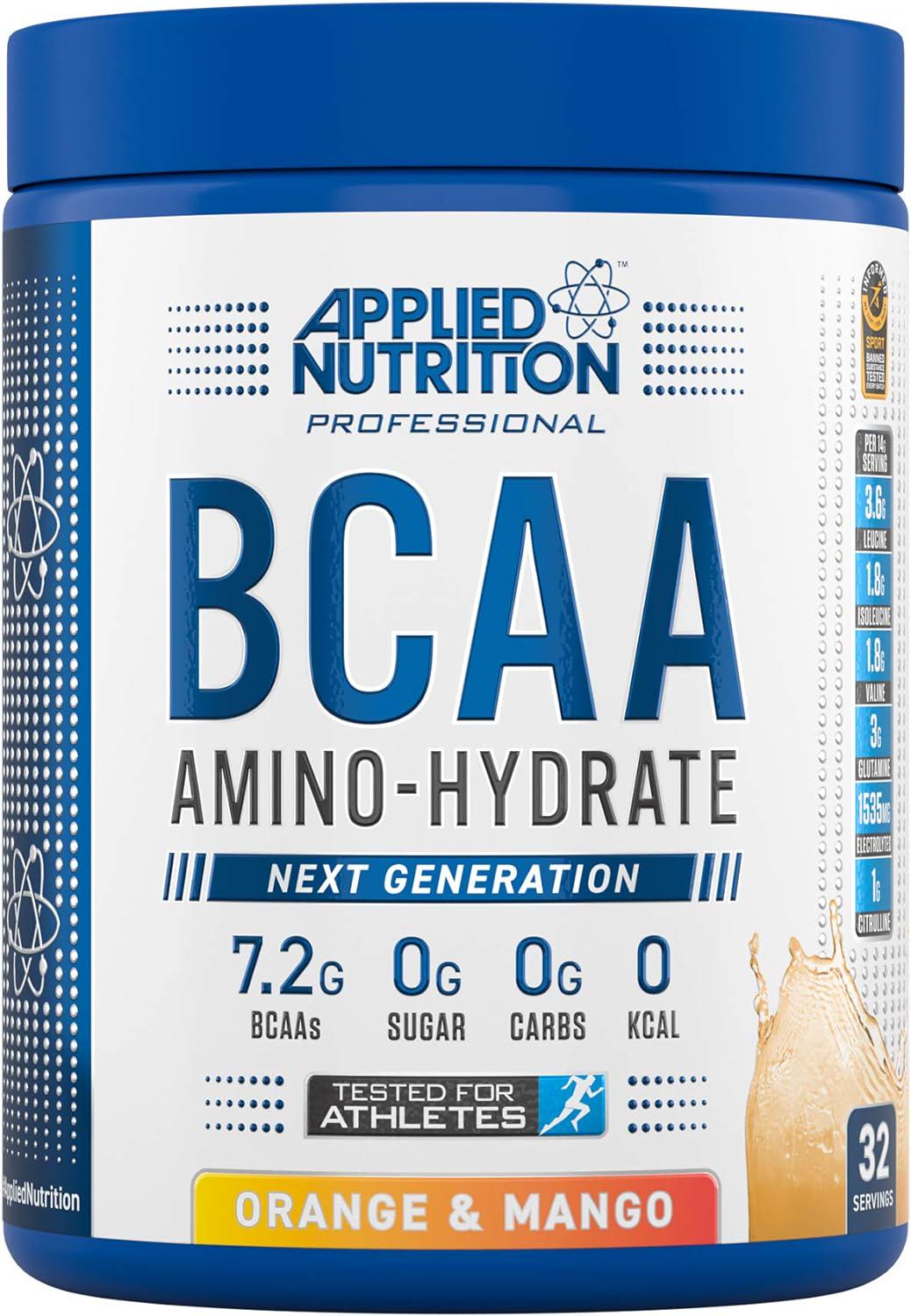 Комплекс аминокислот Applied Nutrition BCAA Powder Amino Hydrate Orange Mango 450 г Комплекс аминокислот Applied Nutrition BCAA Powder Amino Hydrate Orange Mango 450 г