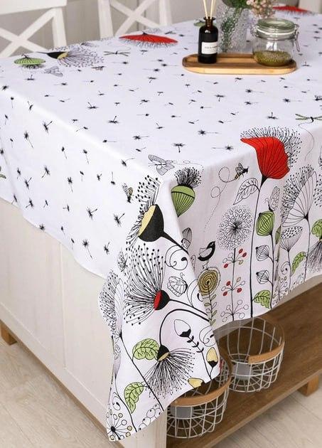 Скатерть для кухни Прованс Цветы из льна 150x110 см (Е05011В-3)