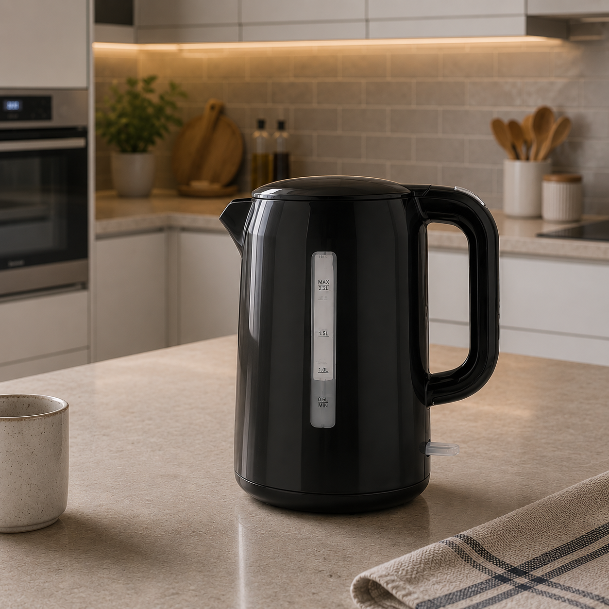 Электрический чайник Maestro MR-022-BLACK 2200 Вт 2,2 л Черный (0477)