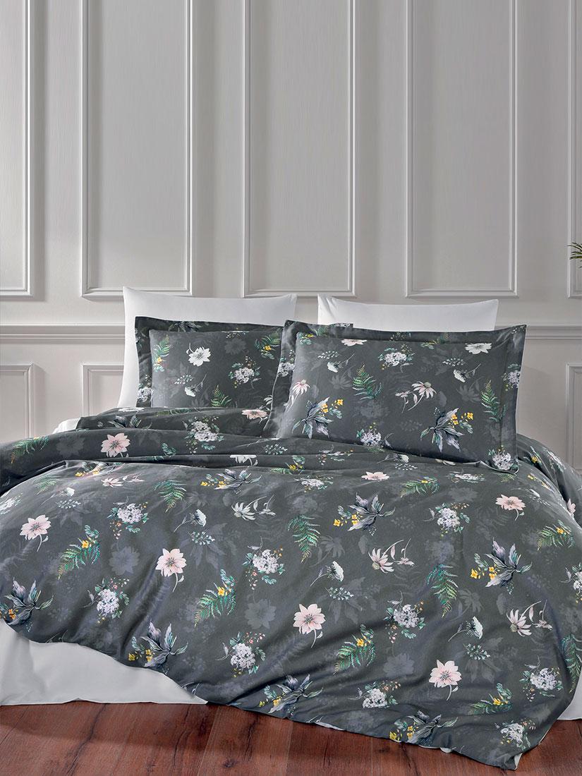 Постельное белье Tivolyo Home Fleurs делюкссатин евро Постельное белье Tivolyo Home Fleurs делюкссатин евро