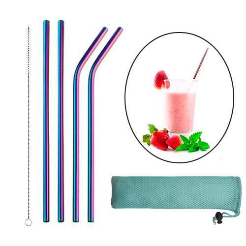 Соломинки эко для напитков Chameleon нержавеющая сталь в чехле 4 шт. (510145) - фото 2 Соломинки эко для напитков Chameleon нержавеющая сталь в чехле 4 шт. (510145) - фото 2