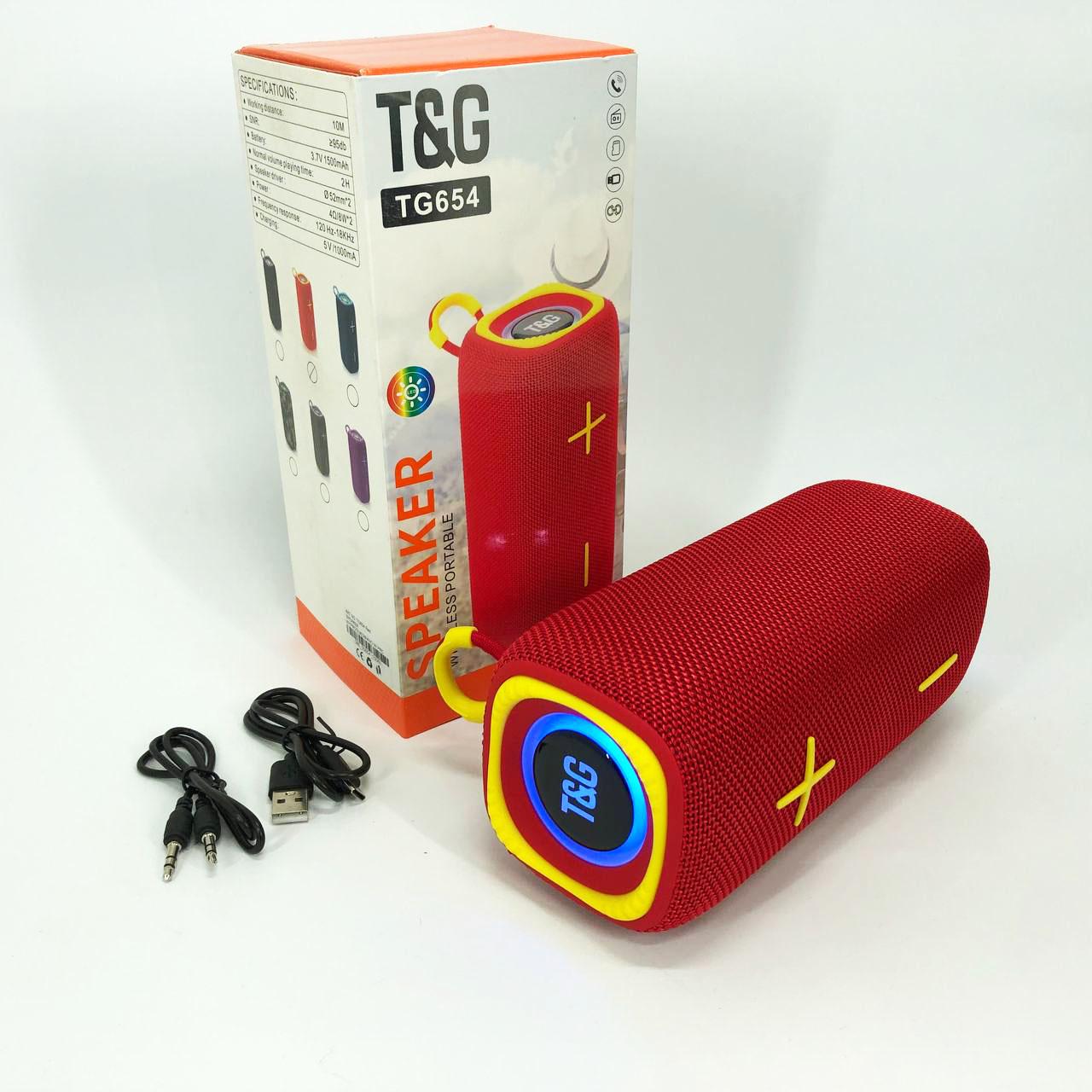 Колонка портативна з підсвічуванням TG654 8W Червоний - фото 11