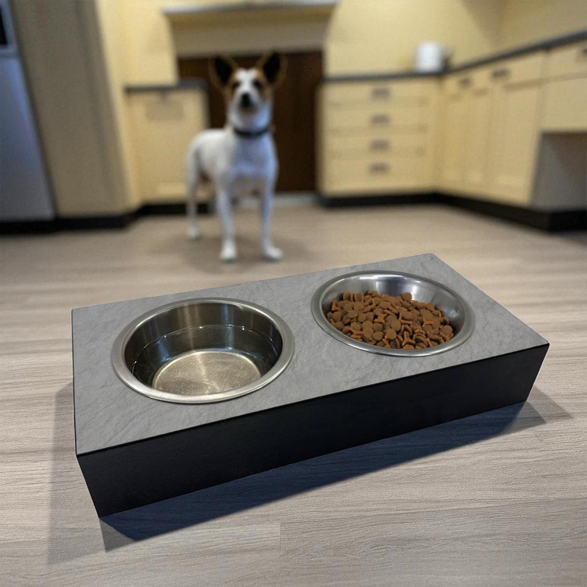 Миска для собак двойная на подставке из фанеры с покрытием Eger - фото 4