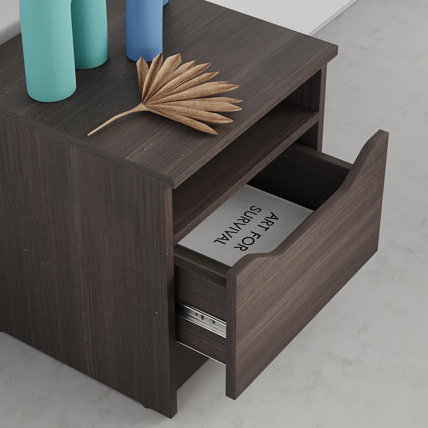 Тумба прикроватная MebelStar Лилу 40x40x44,5 см Дуб ристрето (MBS-1381) - фото 3