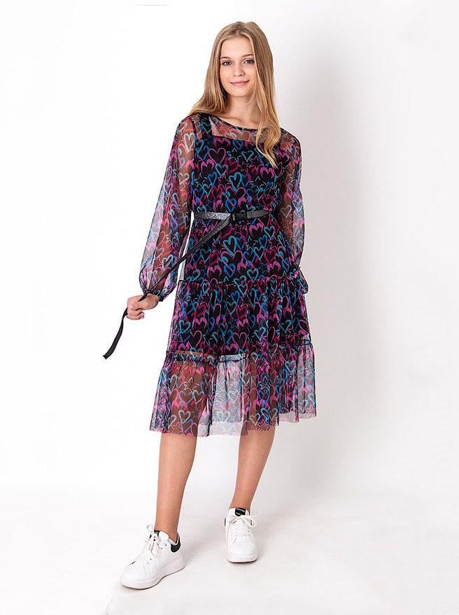 Сукня для дівчинки-підлітка Mevis 4074-02 158 см Чорний (98305)