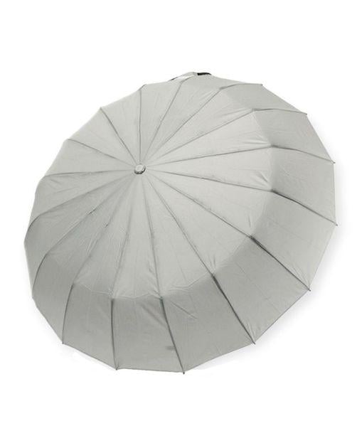 Парасолька Toprain автомат жіночий однотонний на 16 спиць Сірий (№918)