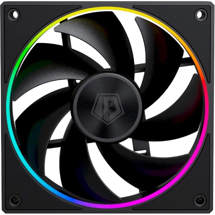 Кулер для ПК ID-Cooling AF-127-ARGB-K 500-2000 об/хв 78 CFM 4-pin PWM ARGB-підсвічування 120x120x27 мм Black (623027)