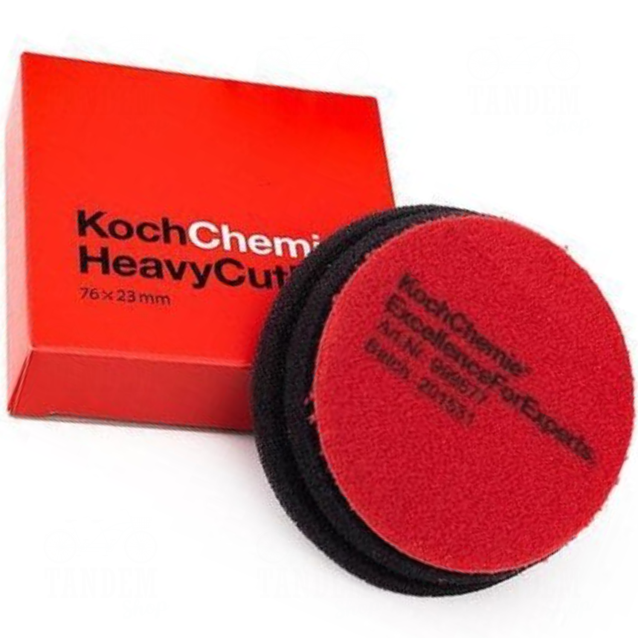 Круг полірувальний ультражорстке Koch Chemie Heavy Cut Pad Ø76х23 мм Червоний