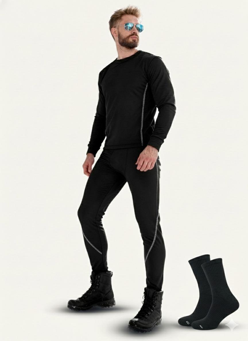 Термобілизни та термошкарпетки DobraMAMA 8419 XXL Чорний (69276) Термобілизни та термошкарпетки DobraMAMA 8419 XXL Чорний (69276)