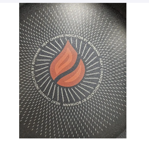 Сковорода з індикатором нагрівання Bohmann з антипригарним покриттям для індукційної плити 28 см (BH 1011-28) - фото 2