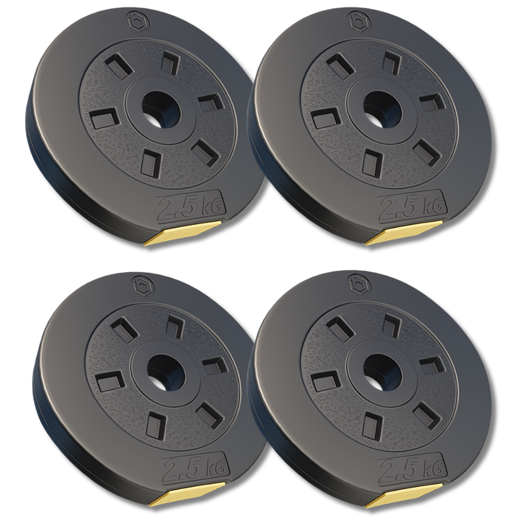 Набір композитних дисків Besport PowerPro 10 4х2,5 кг для гантелей та штанг (5119)