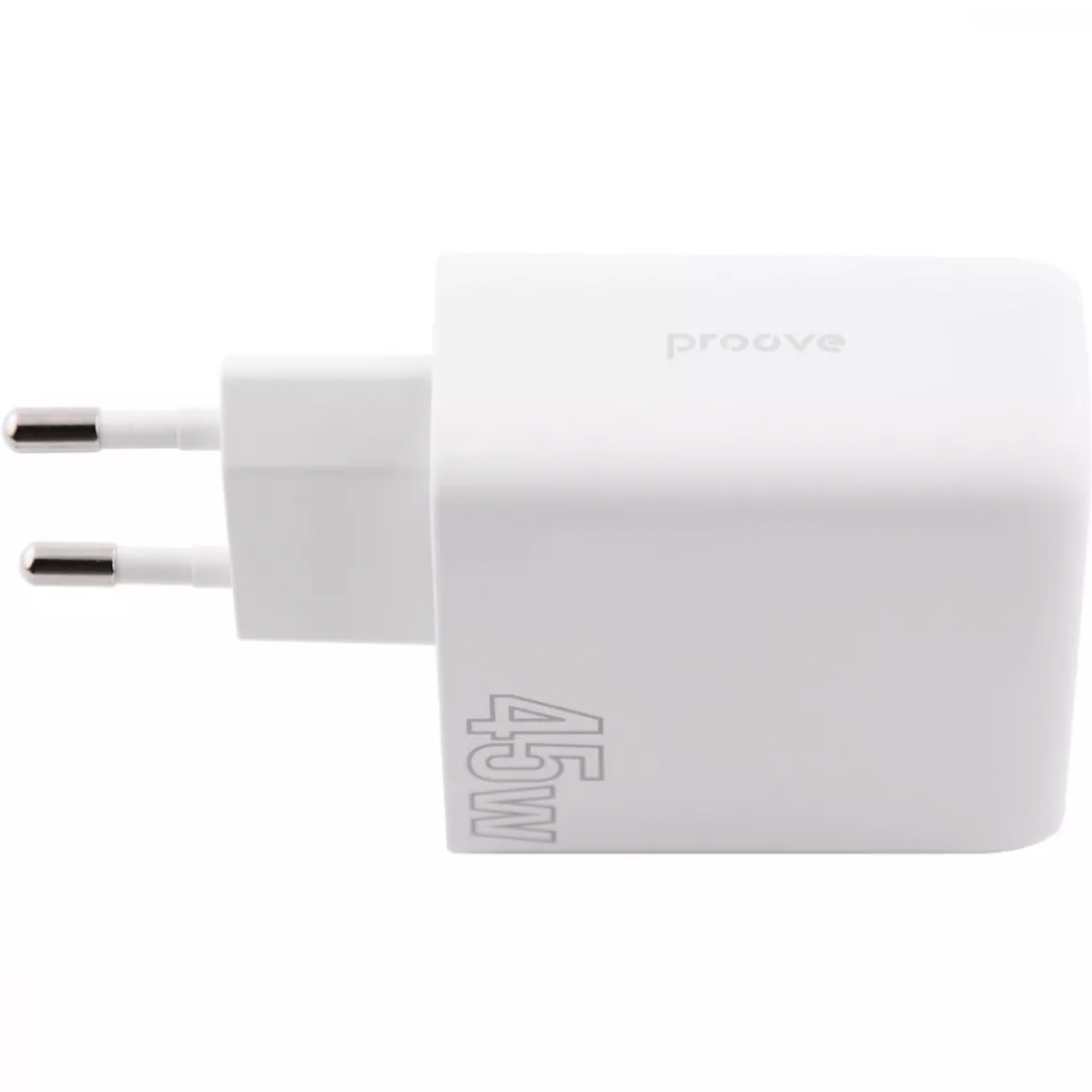 Зарядное устройство Proove Silicone Power 45 W Type C+USB сетевой адаптер для зарядки White - фото 2