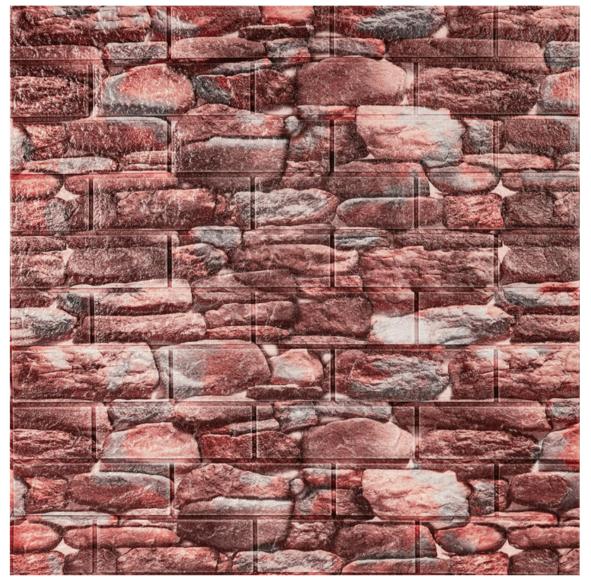 3D-панель самоклейна декоративна під камінь матова 700х770х5 мм (SW-00000635)