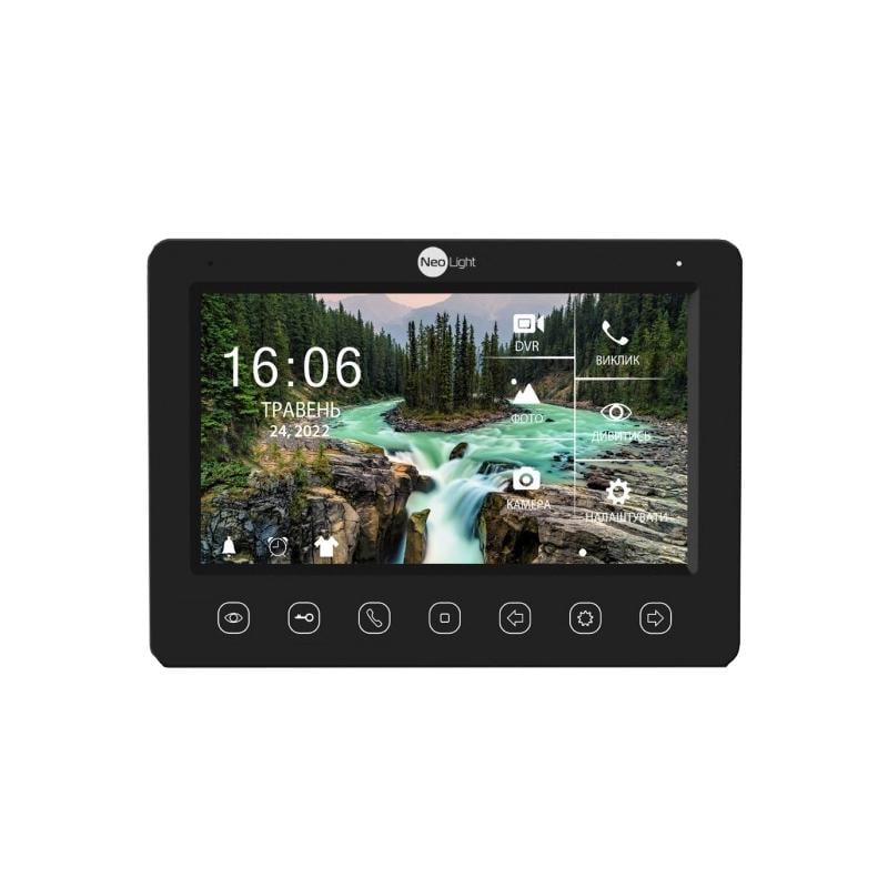 Відеодомофон 7" NeoLight KAPPA+ HD WF з детектором руху і записом відео Black (263146)