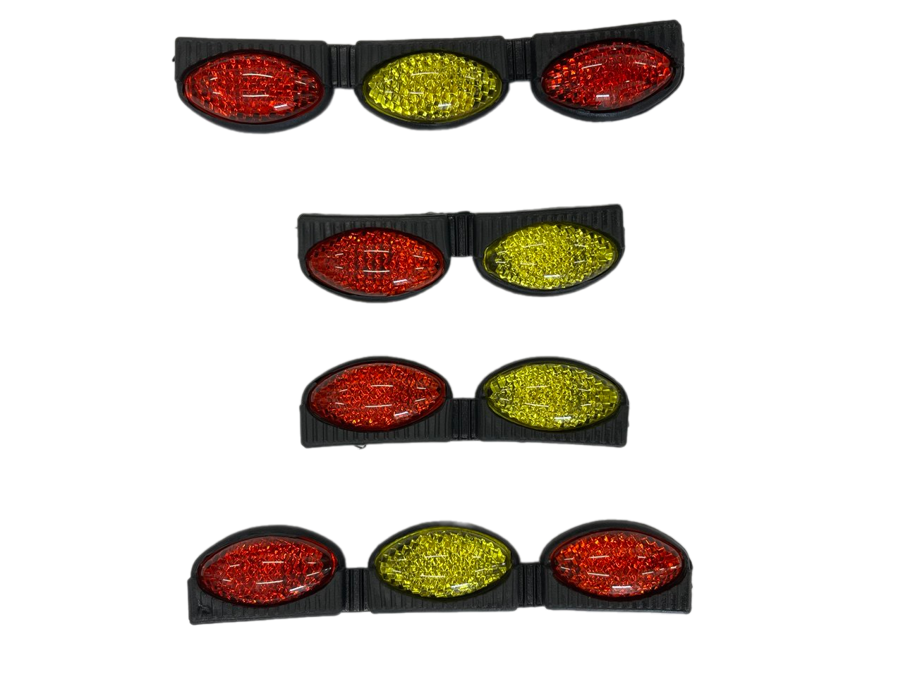 Катафот на двері овал Червоний/Жовтий (01044кЖ) - фото 2 Катафот на двері овал Червоний/Жовтий (01044кЖ) - фото 2