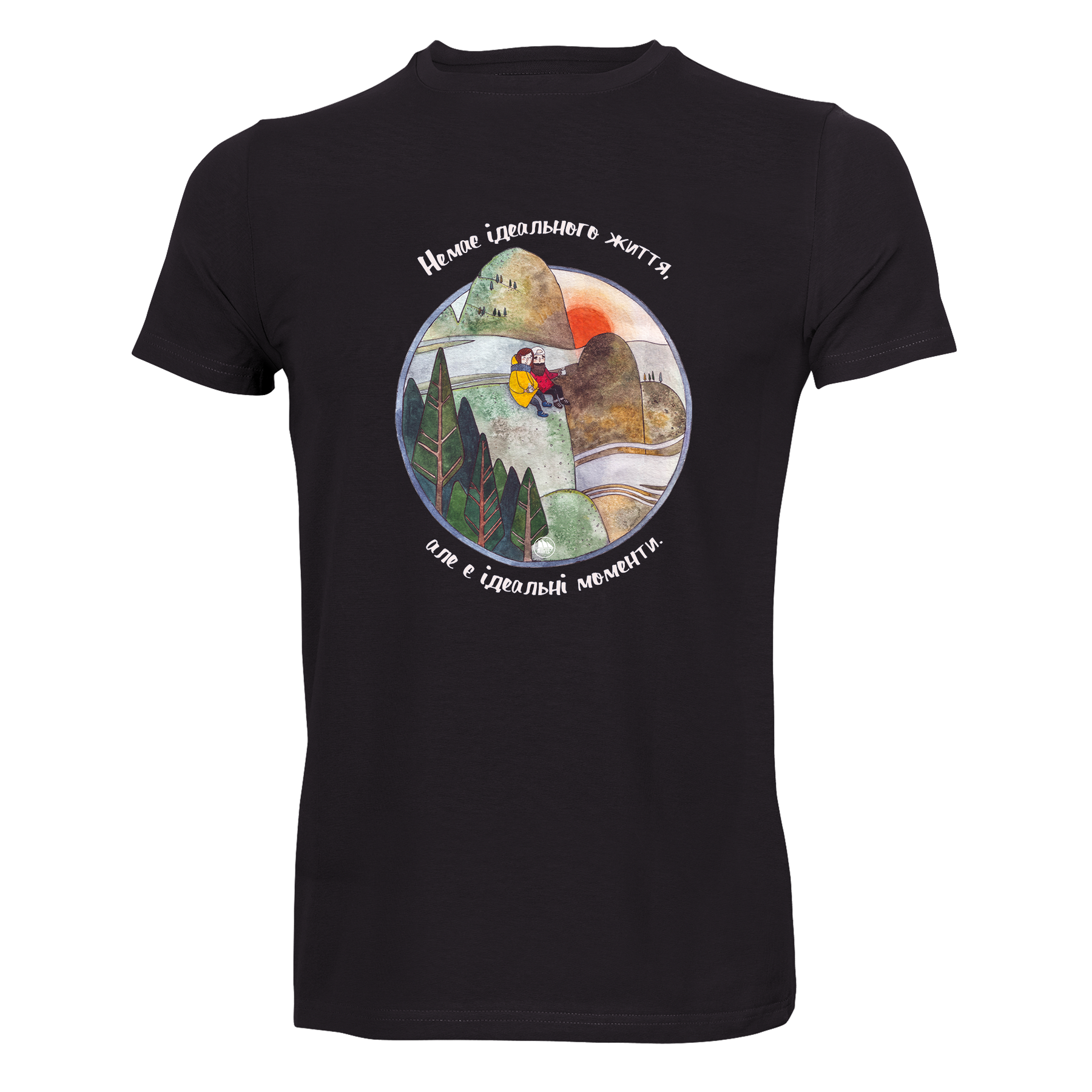 Футболка чоловіча "Ідеальні моменти" XXL Чорний (id_11111)